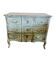 Blue patinated chest of drawers