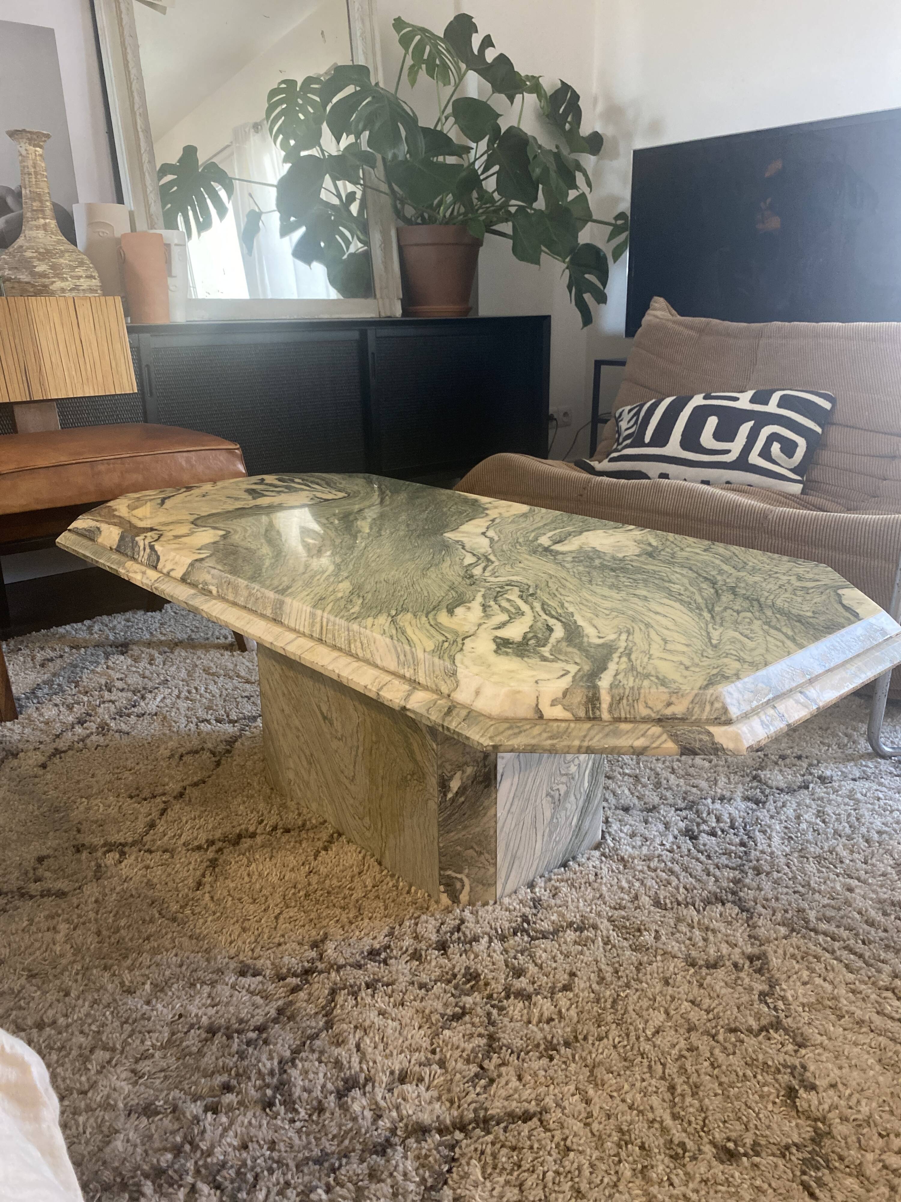 Marble coffee table