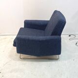 "Prelude" armchair by Louis Paolozzi Blue Chiné