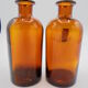 Lot de 4 anciens flacons pharmaceutiques