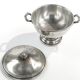 Soup tureen, Art Deco, silver-plated brass, Norblin, Poland, 1930s
