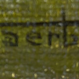 Old painting "Landscape at sunset" Mill HST signed Taerb