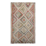6x11 Large Area Kilim Rug, 192x330 Cm, Handwoven Kilim