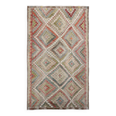 Tapis Kilim de grande surface 6x11, 192x330 Cm, Kilim tissé à la main
