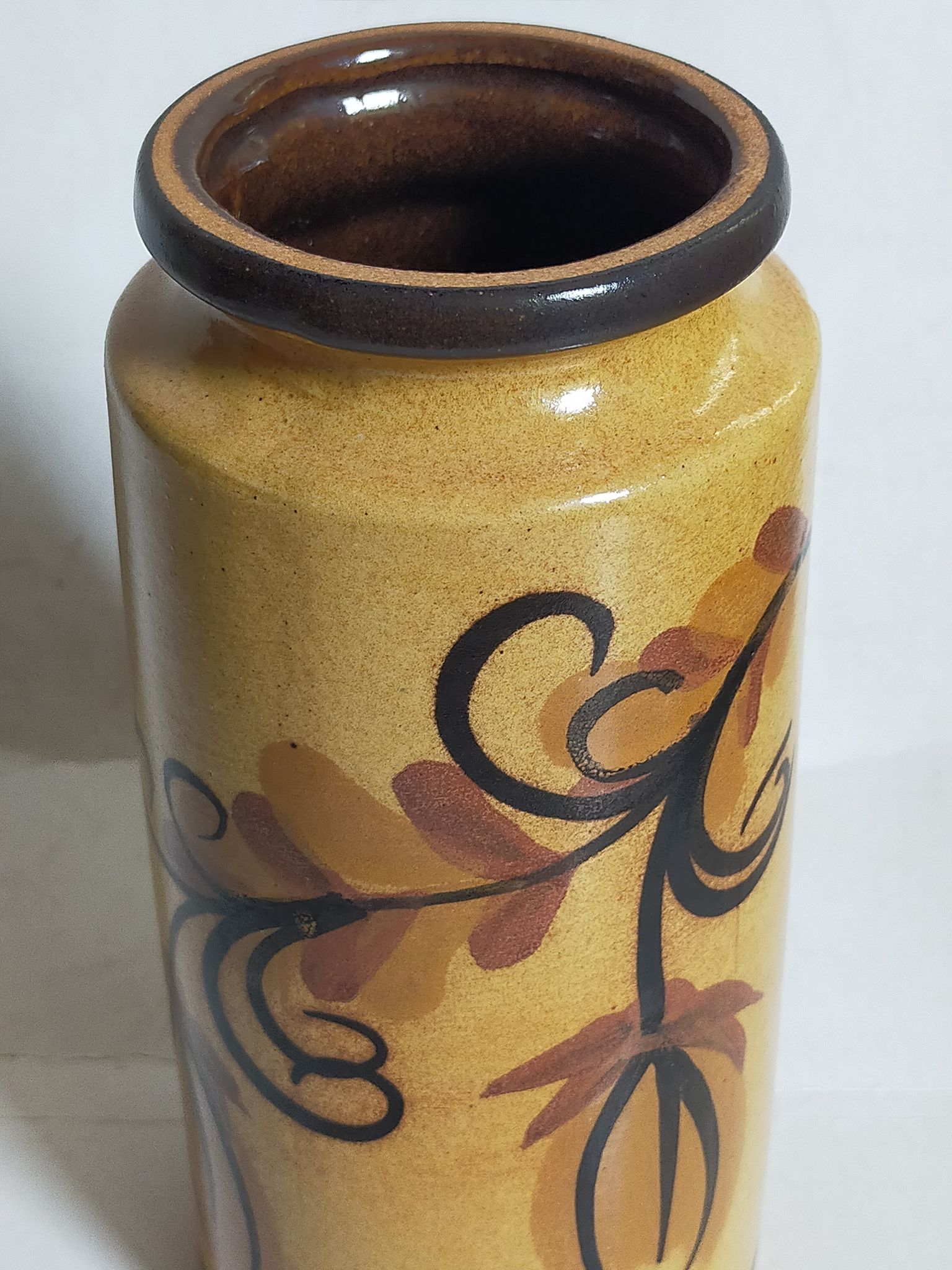Vase céramique allemande scheurich west-germany modèle n°201 années 70