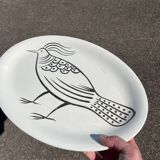 2 large vintage Robert Picault ceramic earthenware dishes