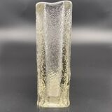Walther for Heiner Düsterhaus- Transparent glass vase from the 70s