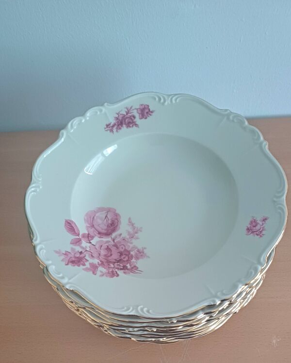 Lot de 11 assiettes creuses Edelstein Bavaria – modèle Maria Theresia (2