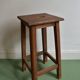 Ancient wooden workshop stool