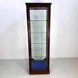 Beautiful mahogany museum display cabinet from England, circa 1925.