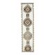 Vintage Turkish Oushak Handmade Wool Cotton White Runner Rug 84x346