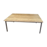Wood and iron coffee table