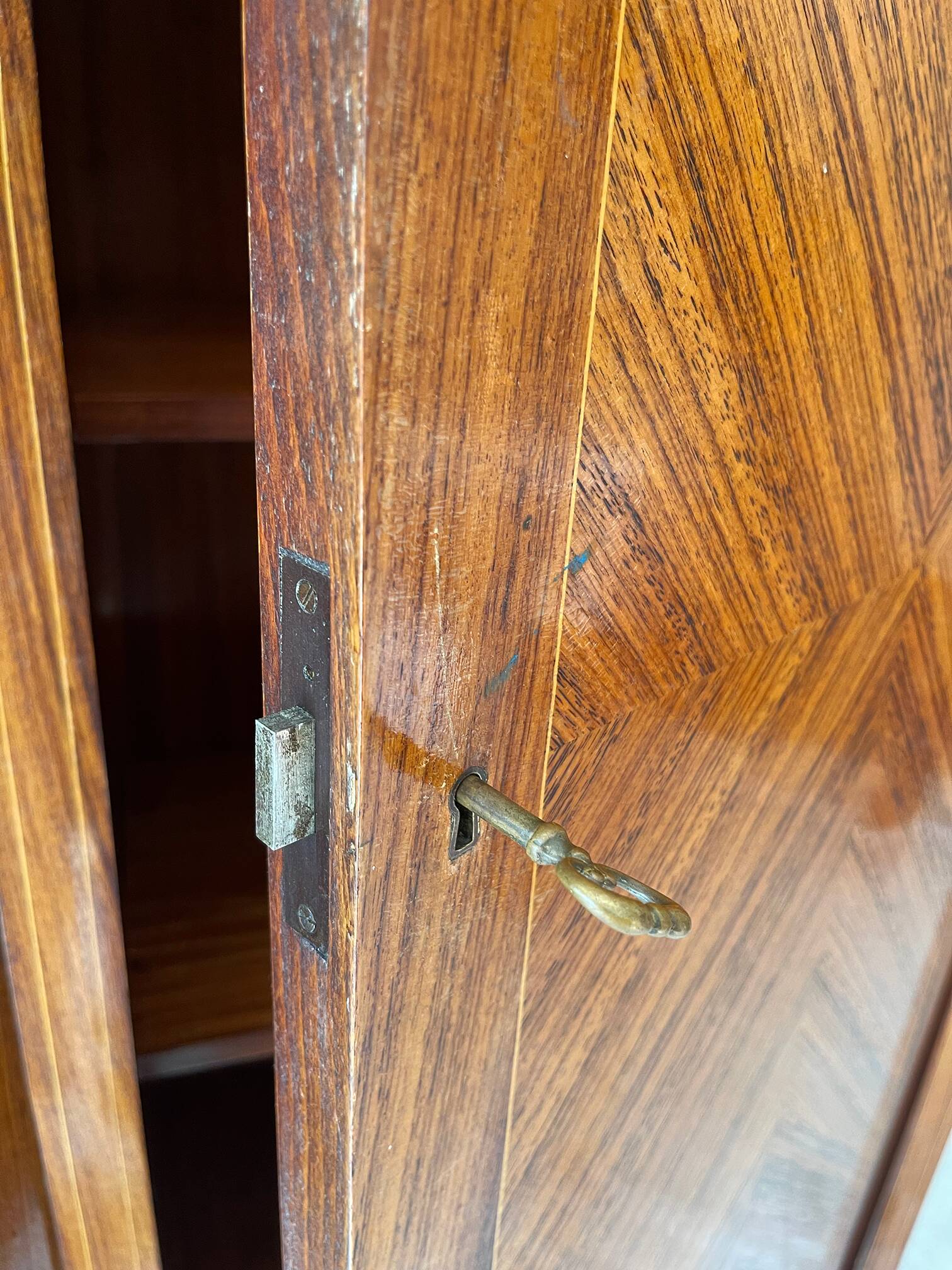 Armoire/bibliothèque en bois, années 1950/60