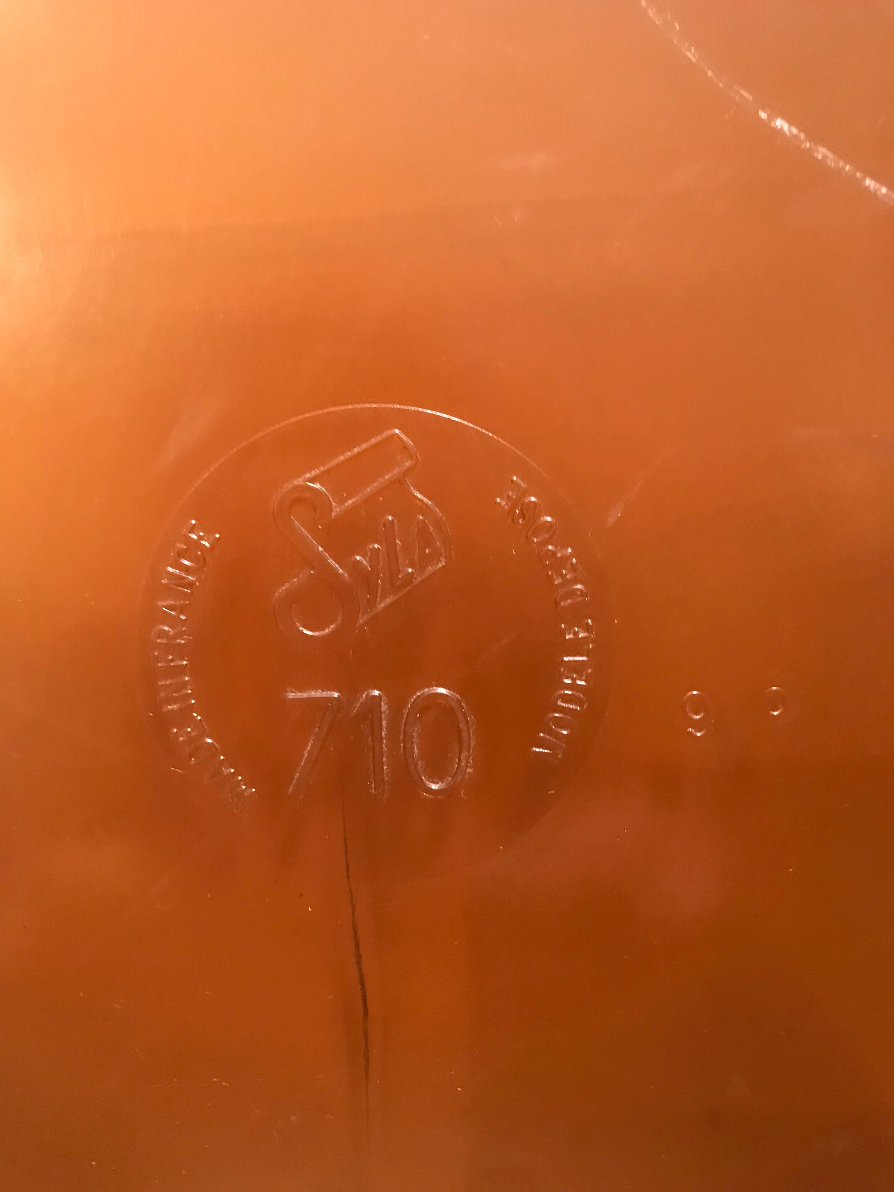 Round mirror Syla vintage 1970 48cm