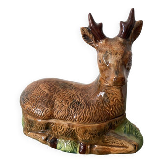 “Deer” porcelain terrine by Michel Caugant