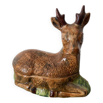 "Chevreuil" porcelain terrine by Michel Caugant