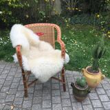 Armchair in rattan and wicker adult vintage 1960