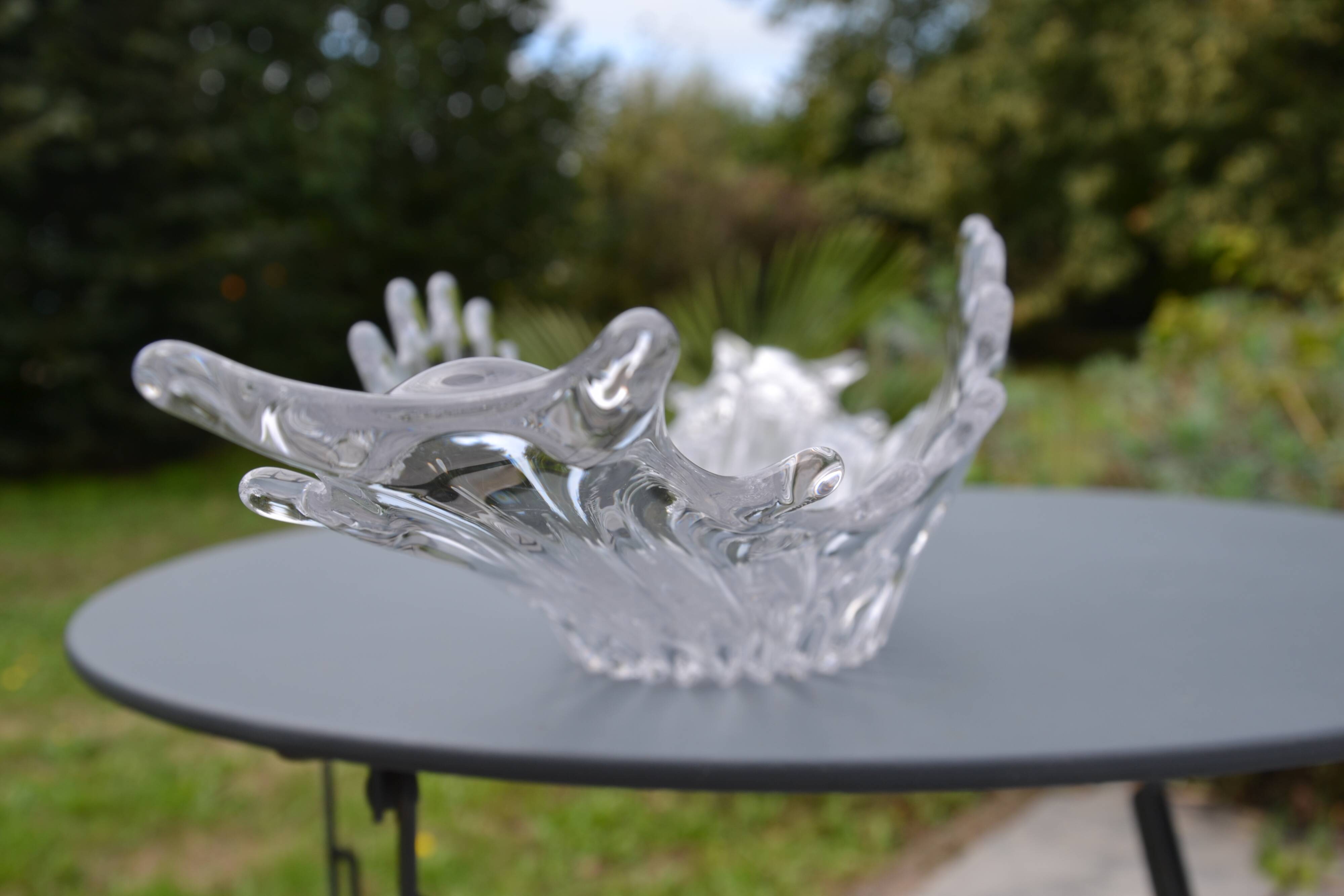 Centre de table, coupe en cristal