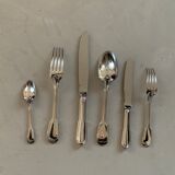 Set 6 silver cutlery Christofle chinon model