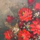 Oil on canvas bouquet of flowers by frederick still life golden frame