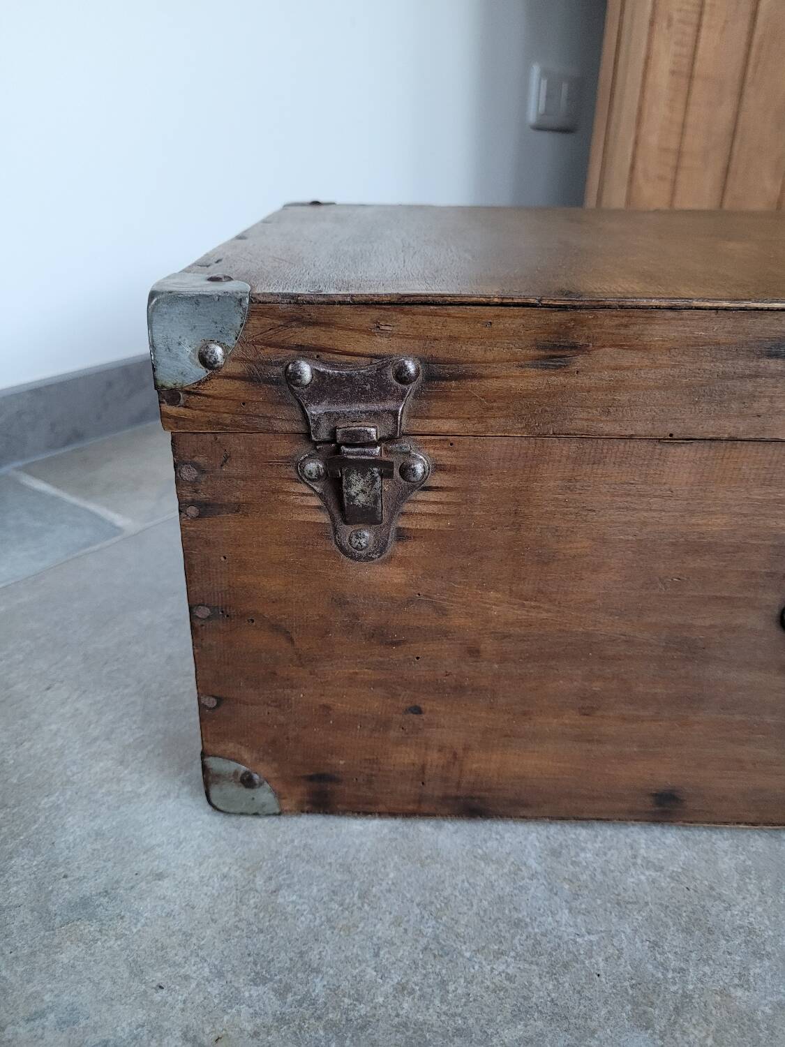 Old wooden trunk