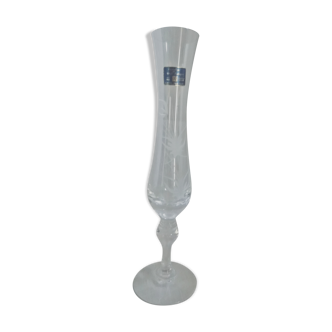 Crystal vase handmade crystal of high Brittany ferns