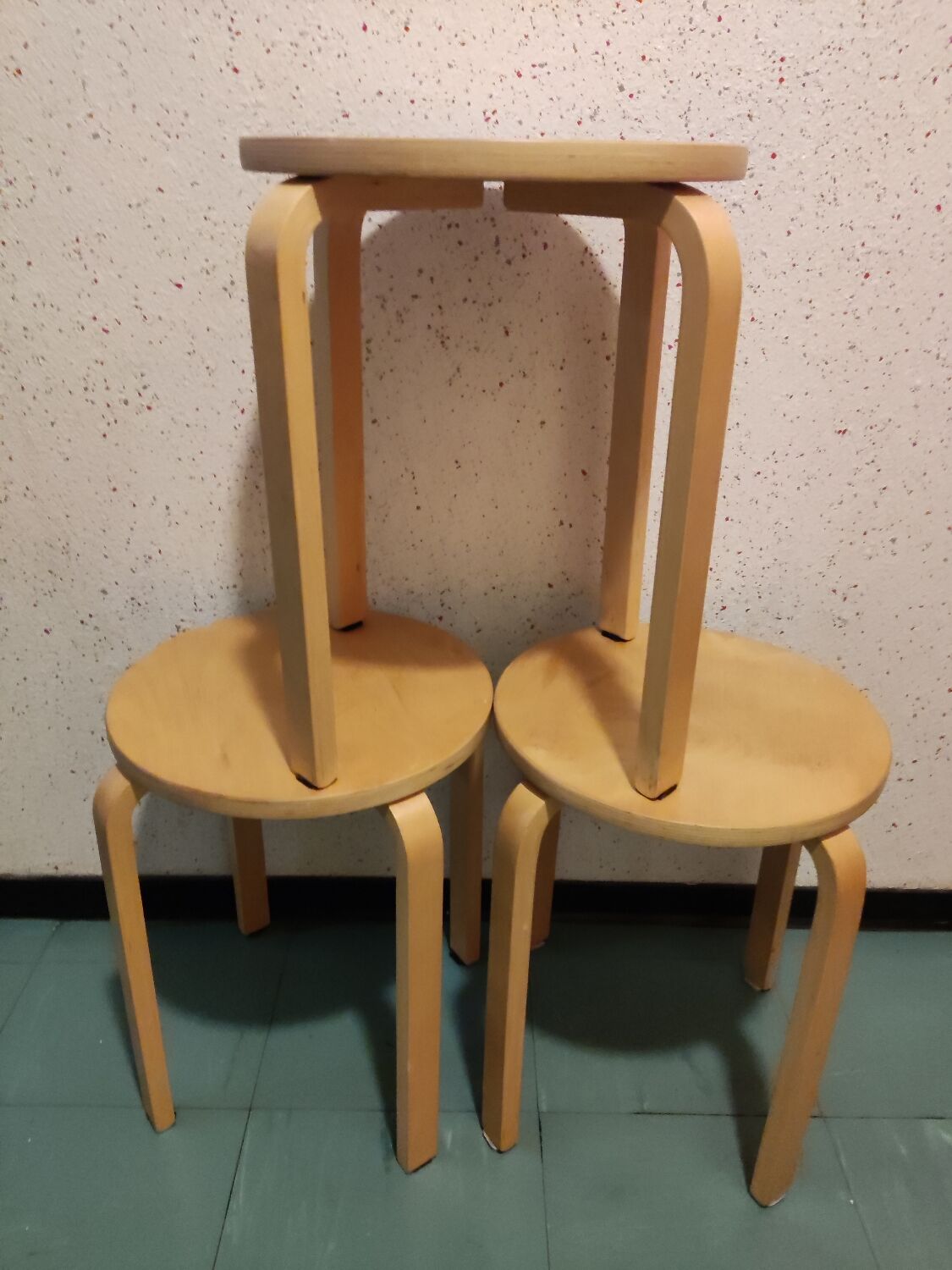 Set of 3 Ikea Frosta stools