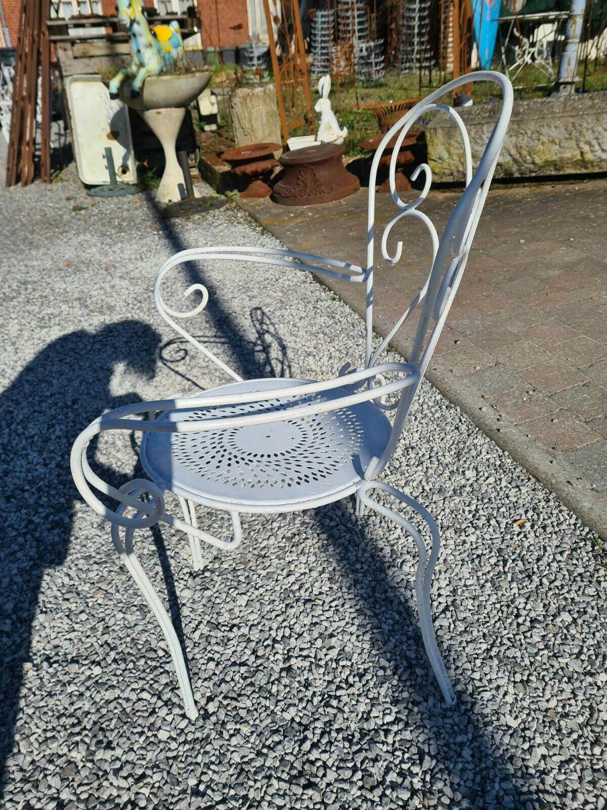 Iron garden chair