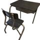 Vintage 1950s school desk / student desk – wood & metal