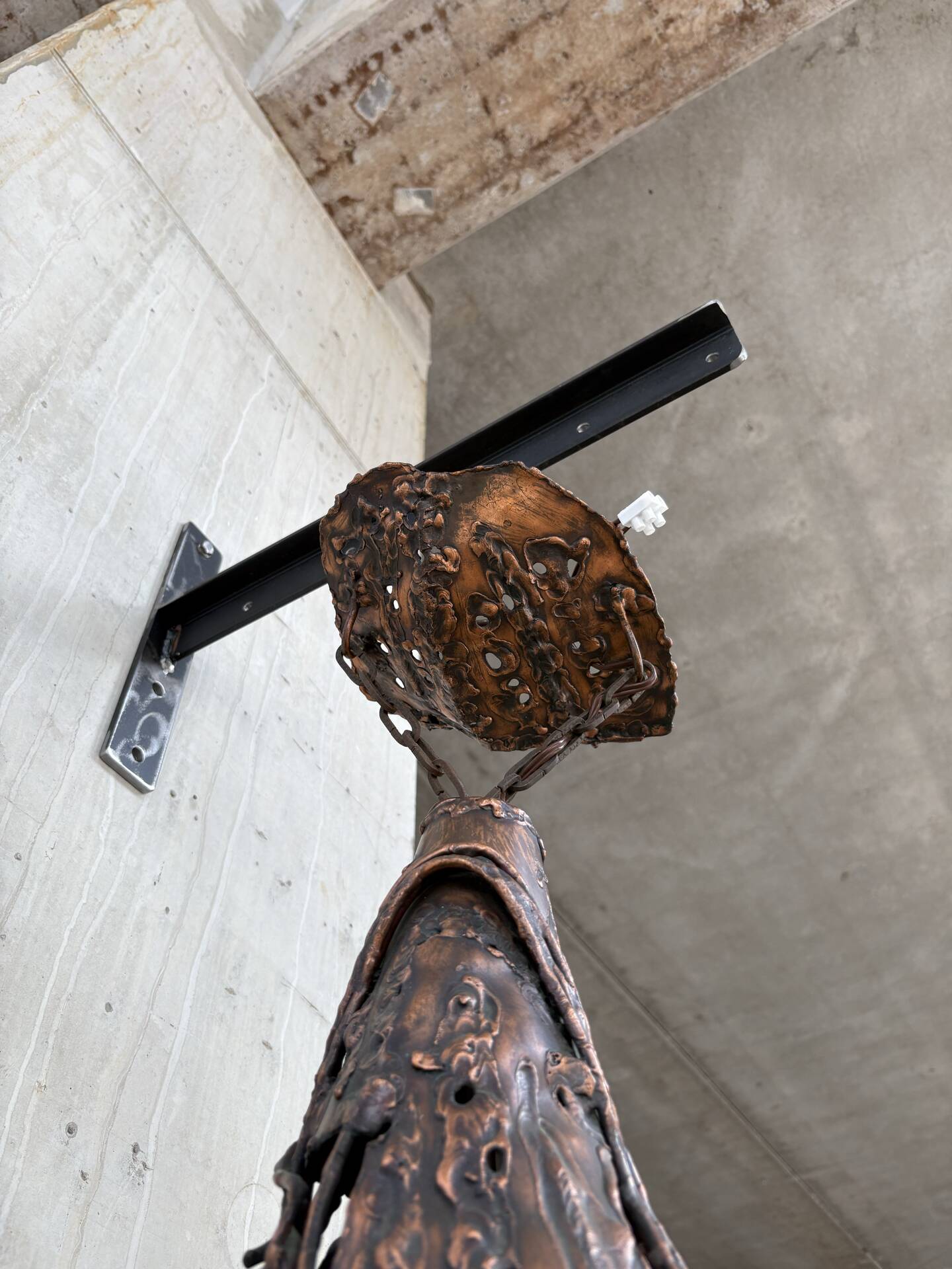 Brutalist hanging lamp
