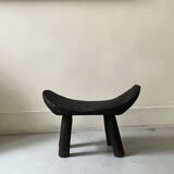 stool / African handcrafted side table in raw wood