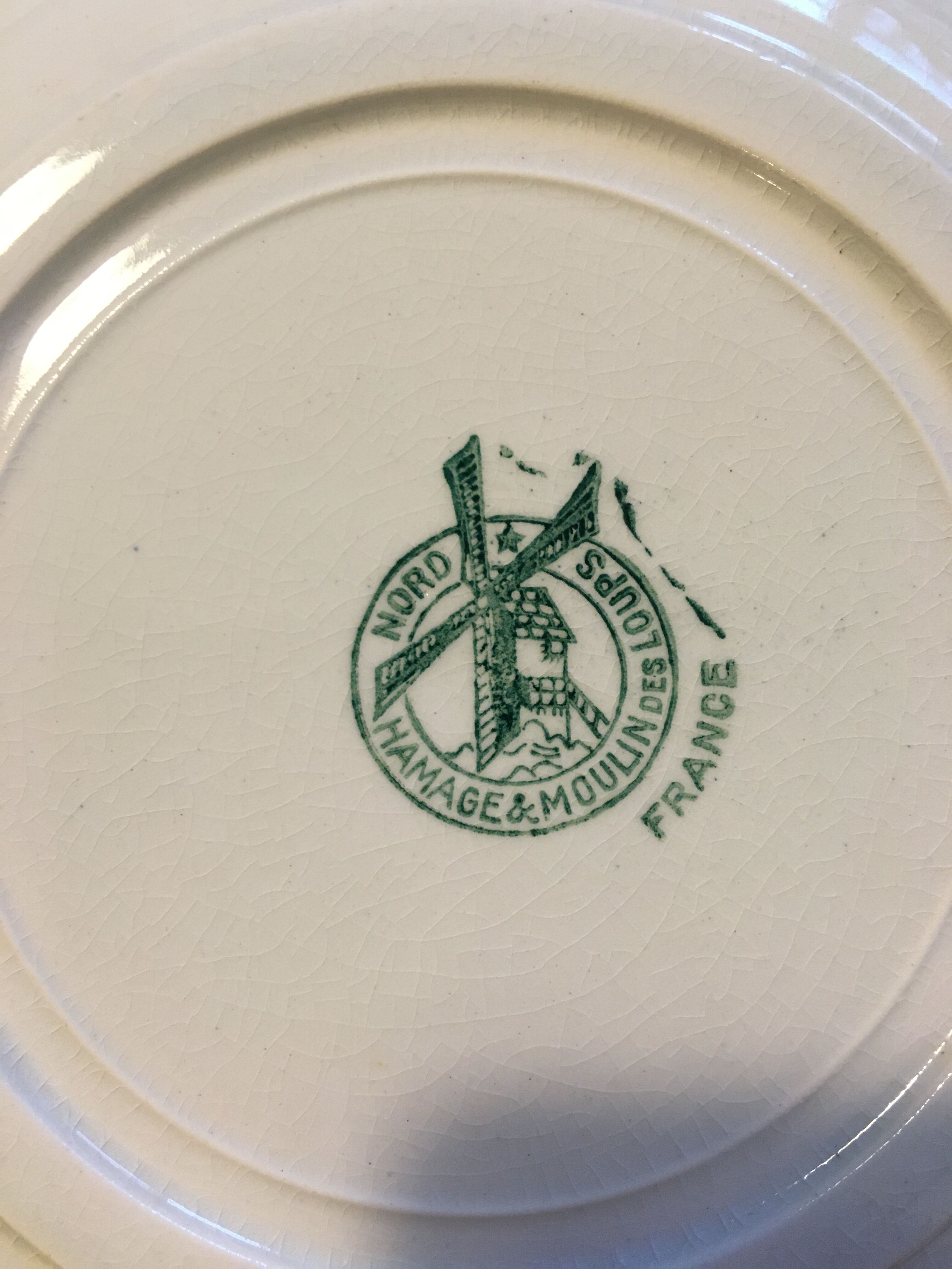 4 dinner plates Hamage & Moulin des Loups