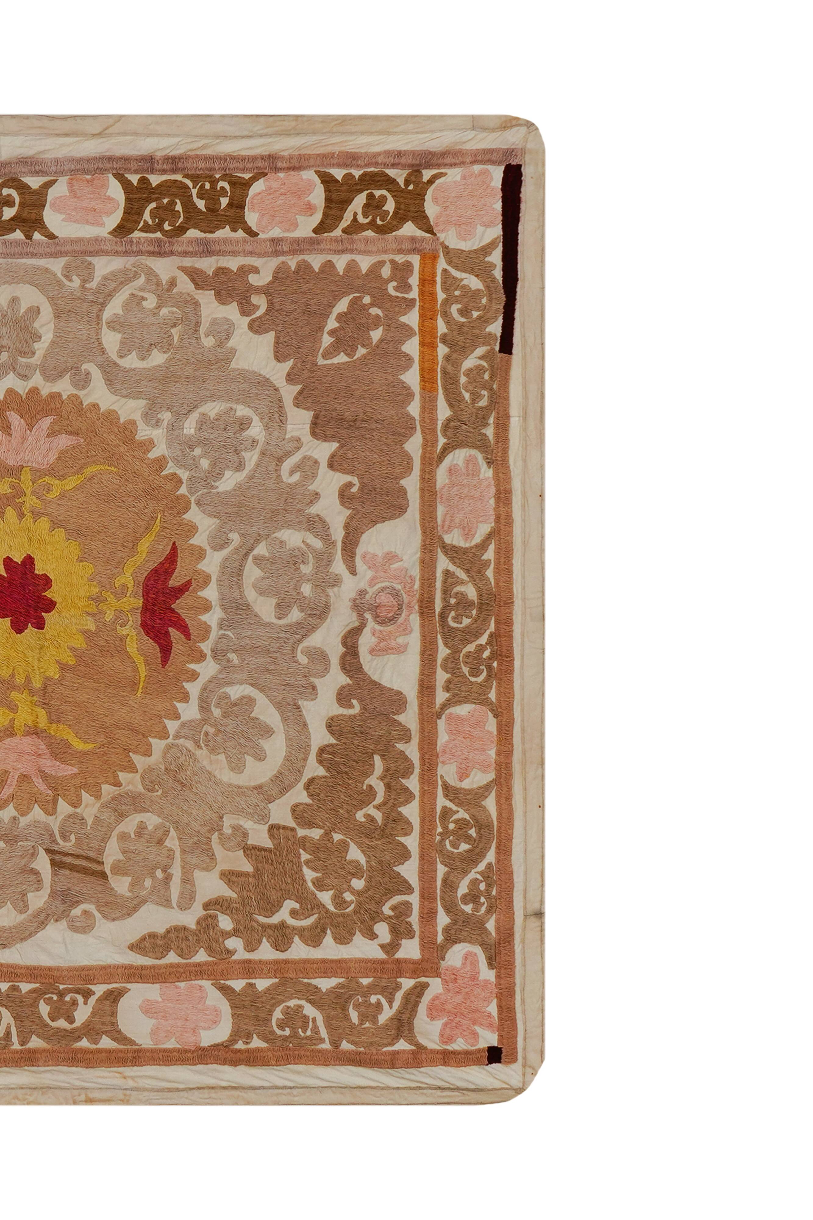 Vintage Turkish hand-knotted rug 114x122 cm