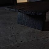 Table basse chêne brûlé