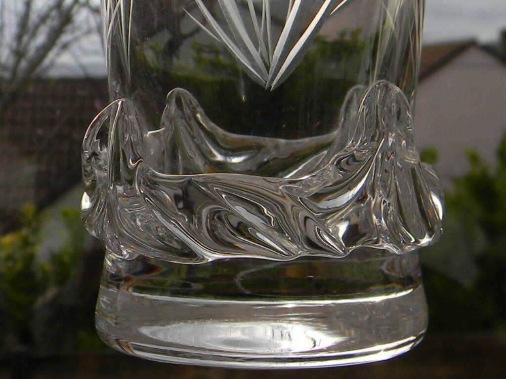 Lot de 6 verres à orangeade en cristal de daum france. modèle sorcy gravé.