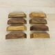8 olive wood knife holders