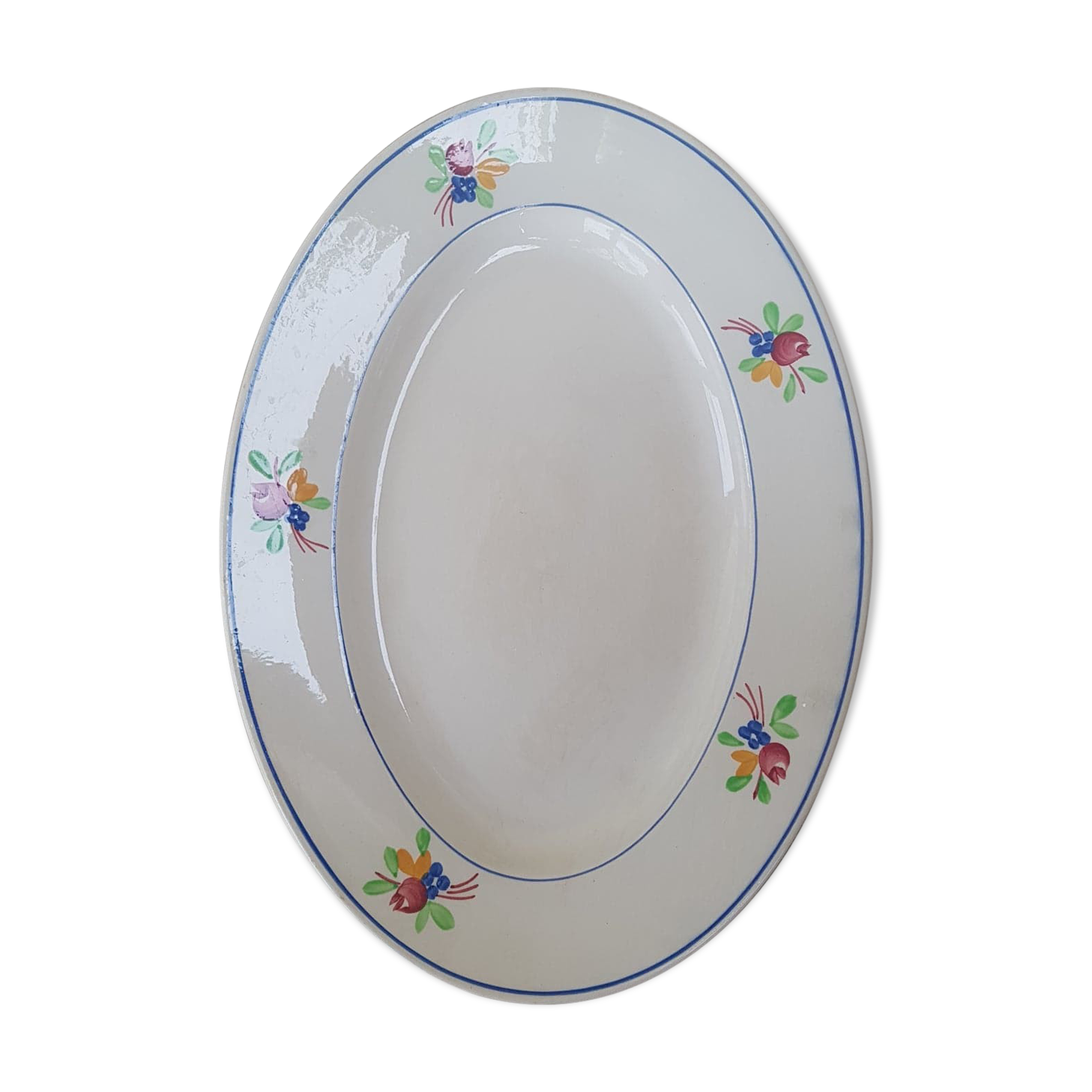 Oval dish Gien model Nice