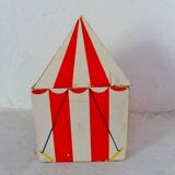 Vintage circus with wooden subjects