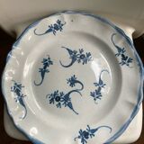 Plat XIXe décor brindilles