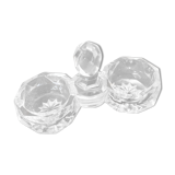 Saleron of table in crystal of saint louis star decoration