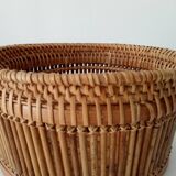 Vintage rattan basket
