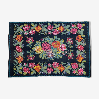 Gorgeous floral handwoven carpet