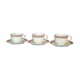 Villeroy & and Boch Rialto 3 tea/chocolate cups and 3 saucers