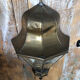 Old brass wall lamp + glass + vintage mirror back