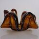 Large Murano amber glass bowl, Italy, 1960s