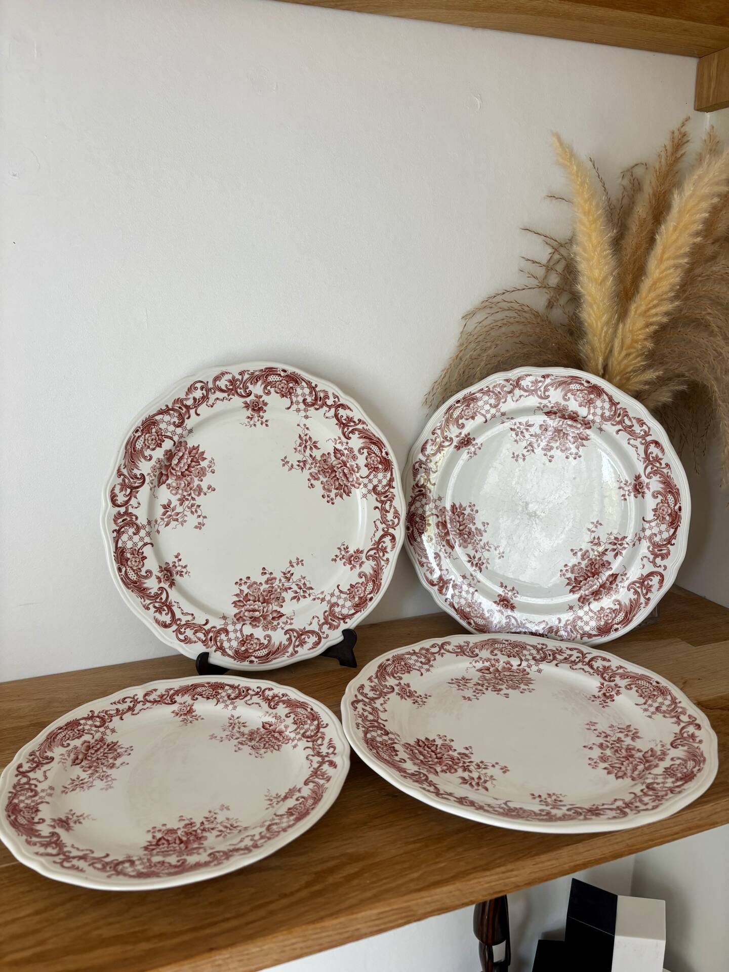 Ensemble de 3 assiettes plates et une à dessert villeroy et boch