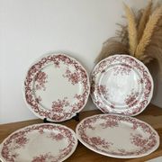 Ensemble de 3 assiettes plates et une à dessert villeroy et boch