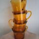 Duralex - lot de 4 tasses à café verre orange