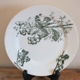 P.Luce Paris 5 Flat plates in Iron Earth bird décor