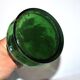 Antique vase in Clichy glass, speckled green with white speckles